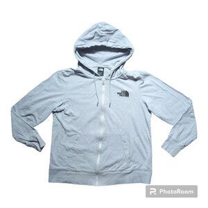 The North Face Women's Hoodie Color  Gray Size Large L  Long Sleeves